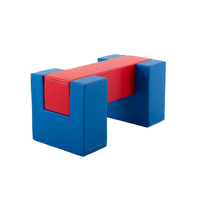 IGLU Balance Bridge · Puente de equilibrio · Blue & Red