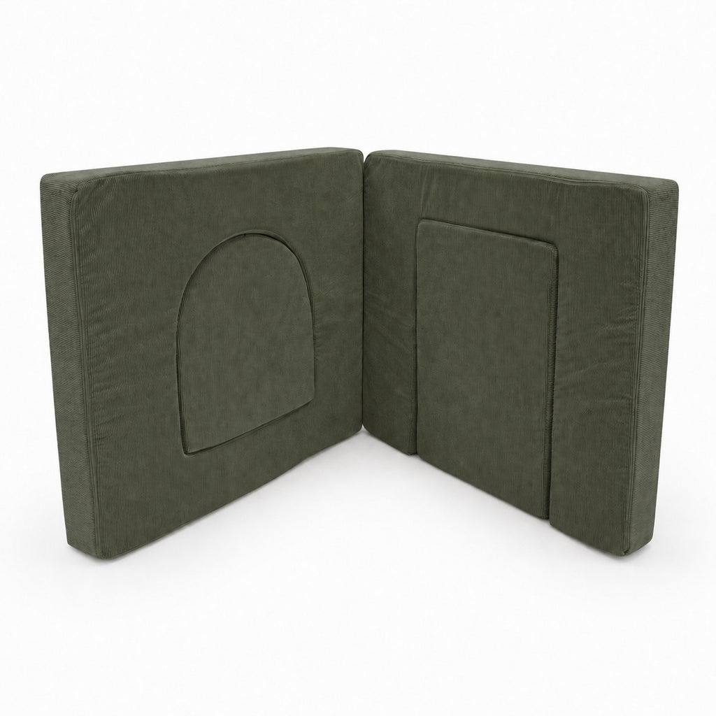 Set MeowBaby Slimcord · Verde bosque · uso real