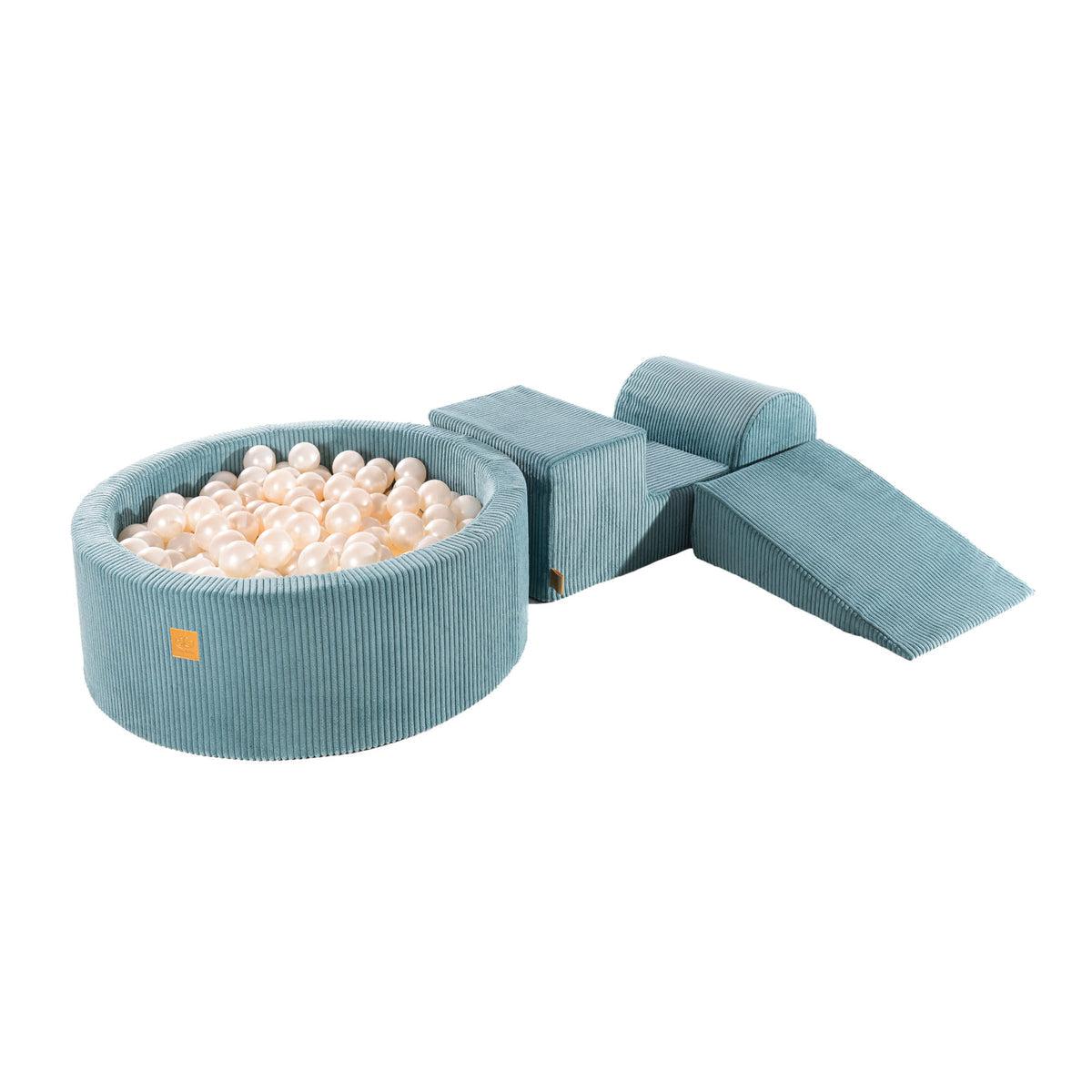 SRC:gid://shopify/Product/10777693159771 | MeowBaby® Playset with Ball Pit - Turquoise & White Pearl