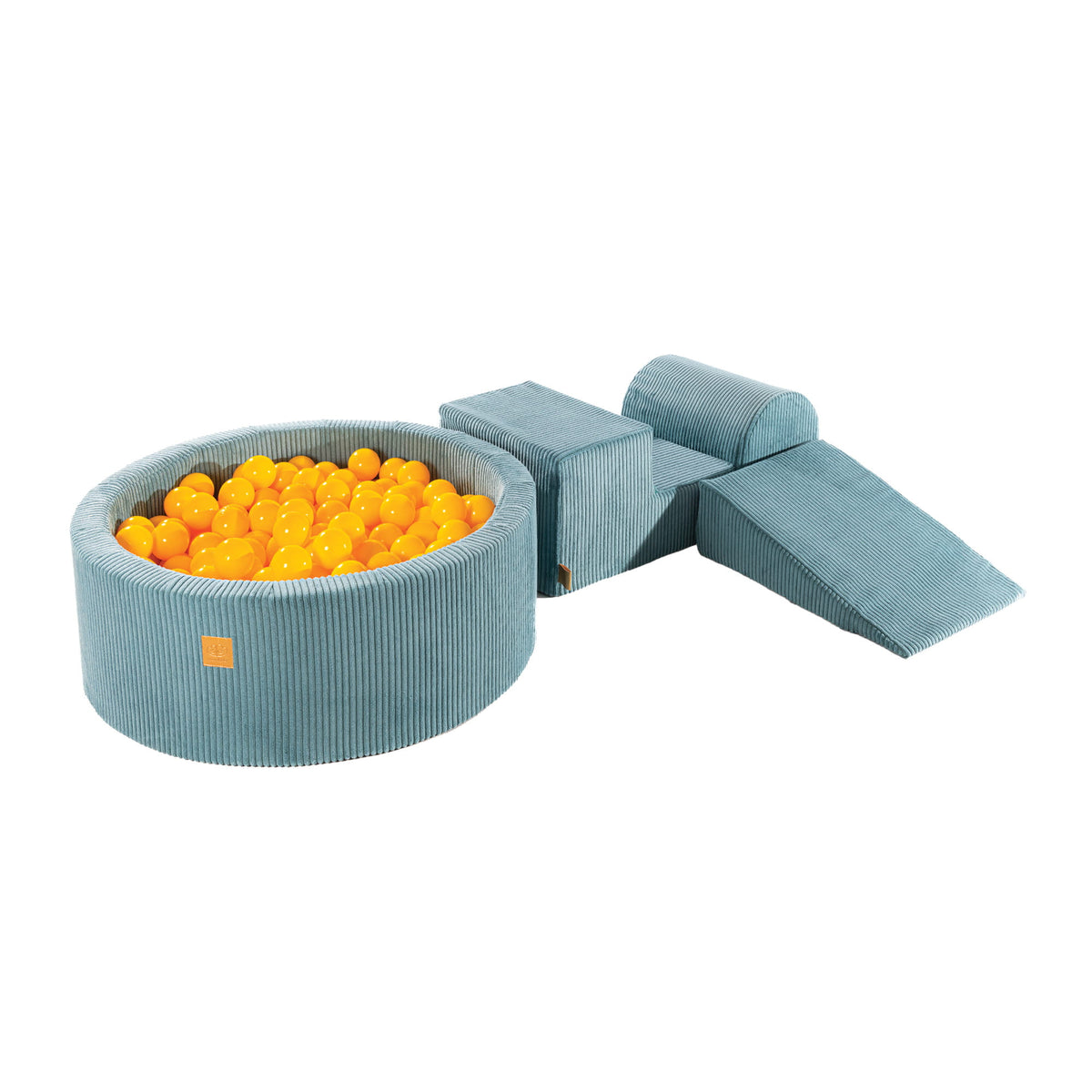 SRC:gid://shopify/Product/10777699909979 | MeowBaby® Playset with Ball Pit - Turquoise & Yellow
