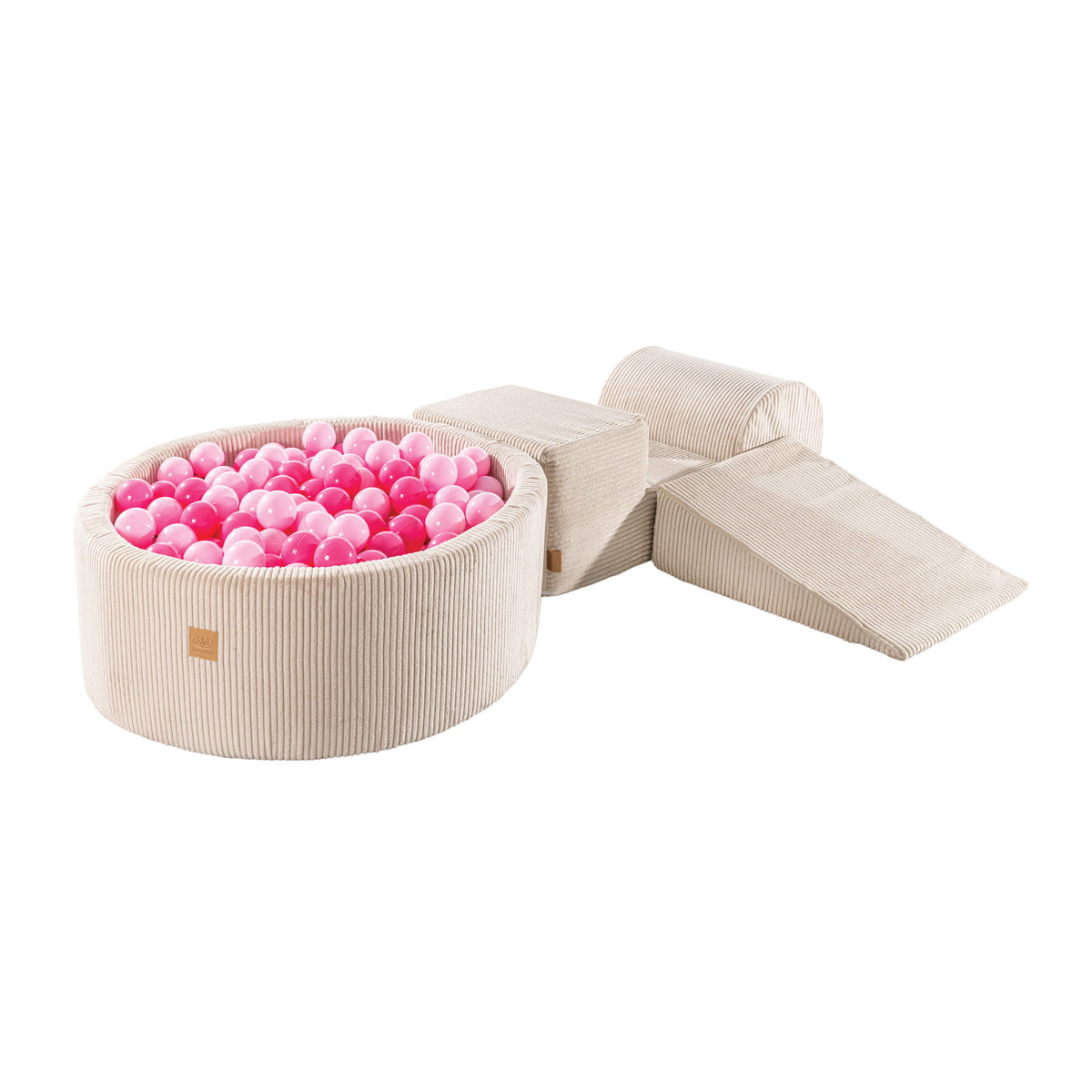 SRC:gid://shopify/Product/10777693389147 | MeowBaby® Playset with Ball Pit - Ecru & Pink