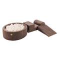 SRC:gid://shopify/Product/10777692995931 | MeowBaby® Playset with Ball Pit - Brown & White Pearl