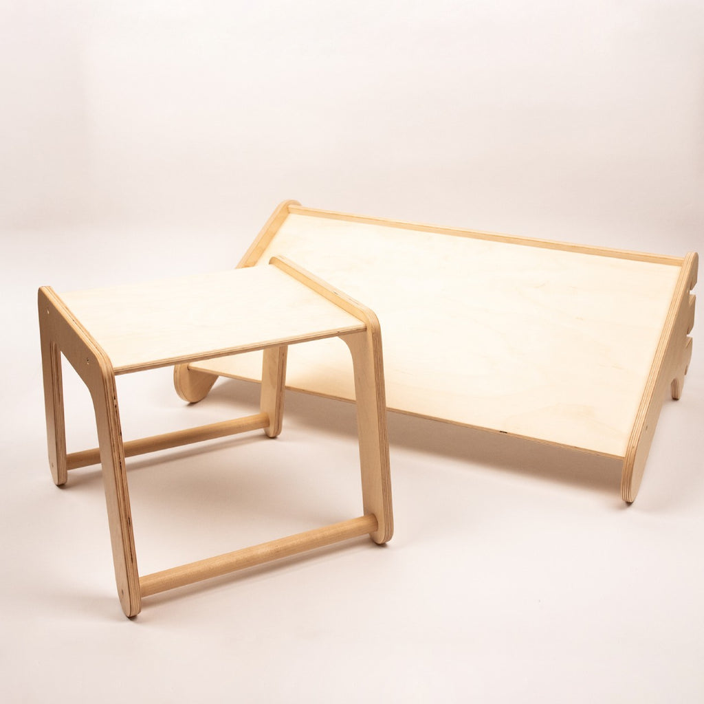 Table and Chair for the leg&go Swedish Wall