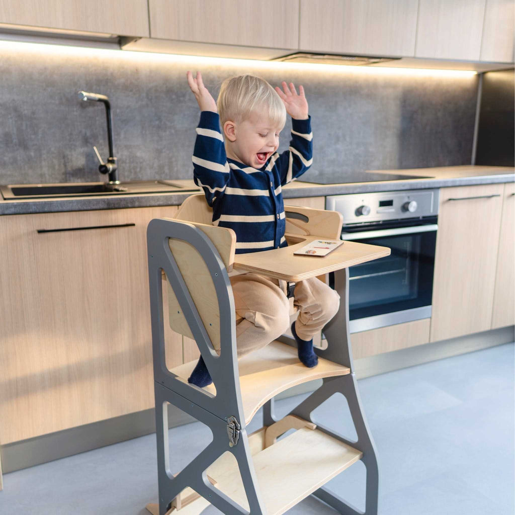 Transformable Kitchen Tower - Securestep and high chair combo