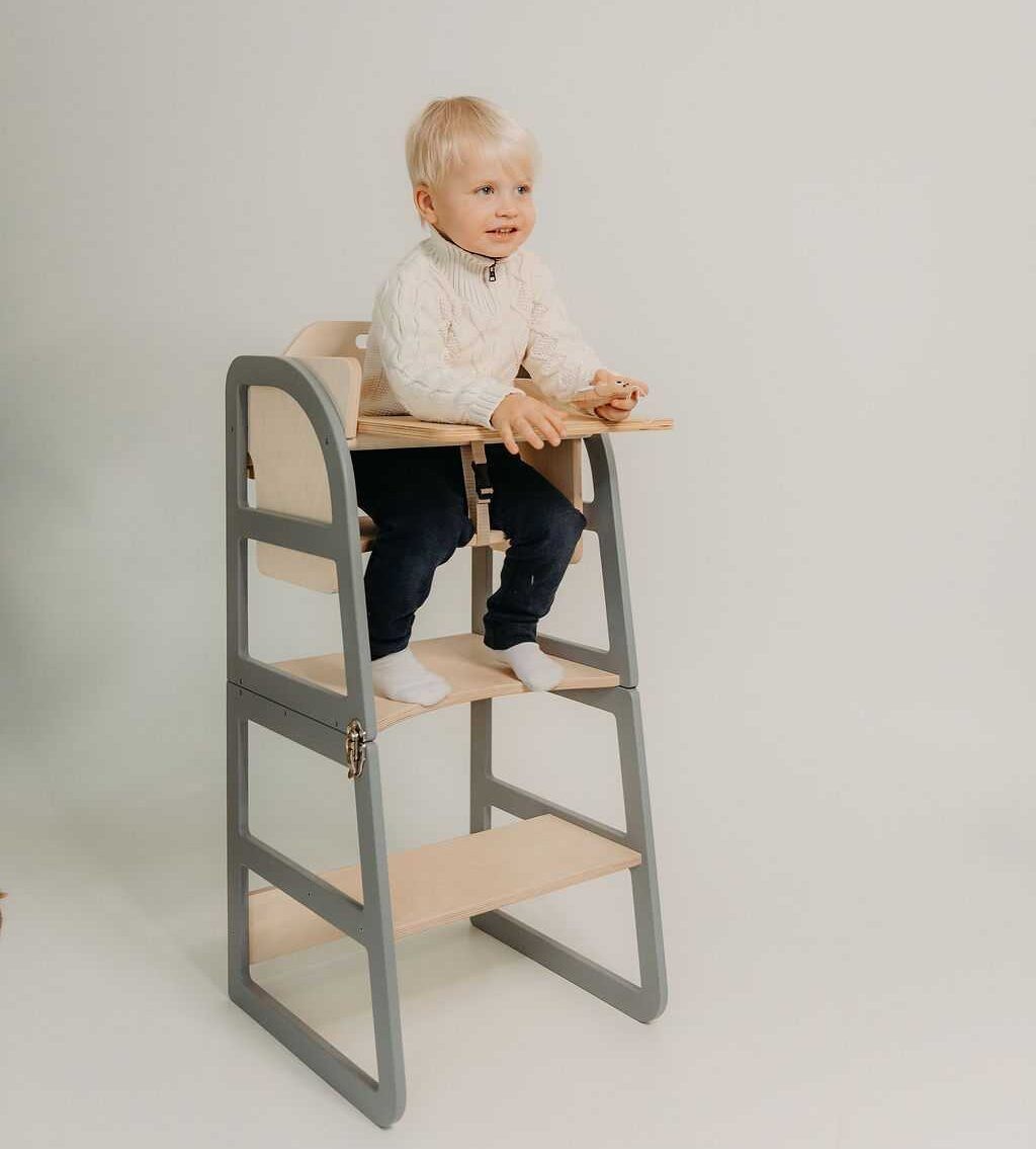 Transformable Kitchen Tower - Sleekstep and High Chair Combo