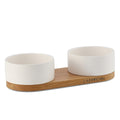 Vuku Ceramic Double Buffet - White 